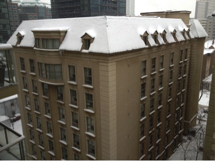 Snowy roof photo